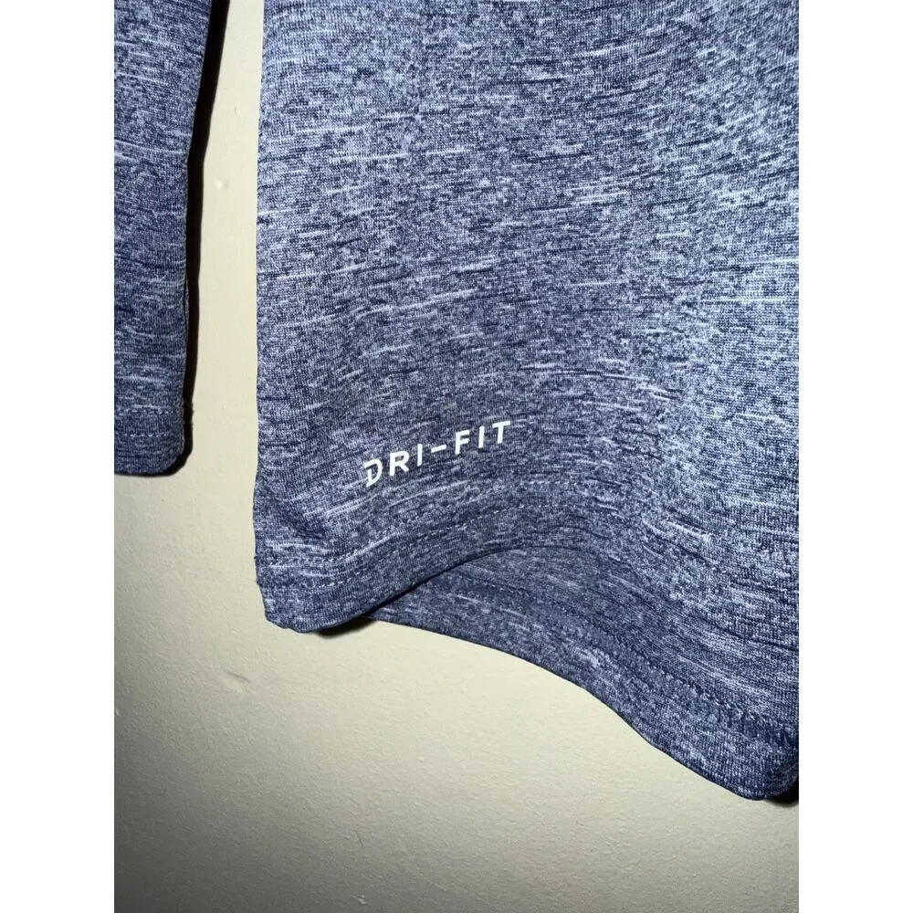 Nike Swim Mens M Hydroguard Essential Dri-FIT UV Long Sleeve Rash Guard Navy